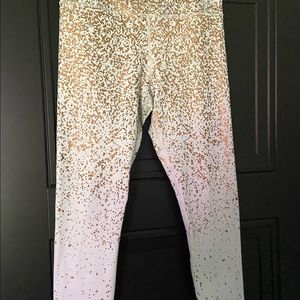 Zyia white gold leggings 7/8 length size 8 worn once they are gorgeous